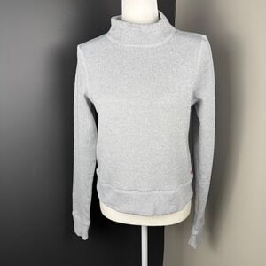 HOMAGE Gray Mock Neck Sweatshirt Women's Size‎ S Long Sleeve Pullover Casual
